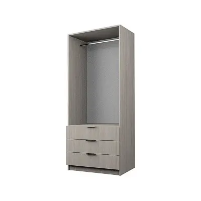 картинка Шкаф ЭКОН распашной 2-х дверный с 3-мя ящиками со штангой от магазина КУПИ КУПЕ